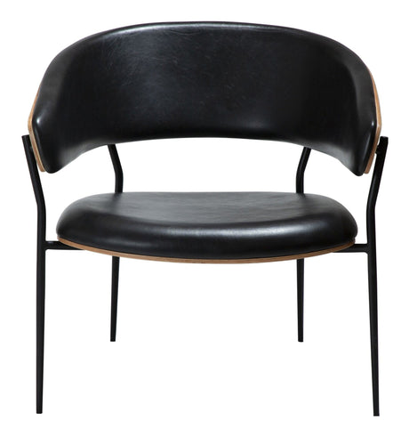 CRIB Lounge Chair, mörk ek/svart 