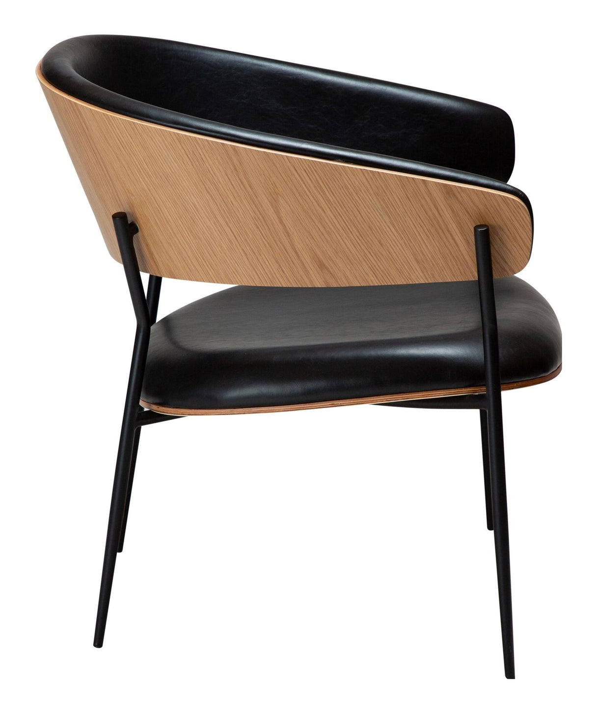 Crib Lounge Chair, Black/Oak