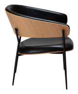 Crib Lounge Chair, Black/Oak