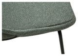 Arch Dining Chair, Pebble Green Bouclé Fabric