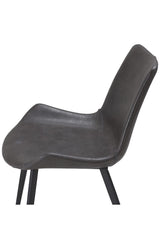 Hype Dining Chair, Grey Pu