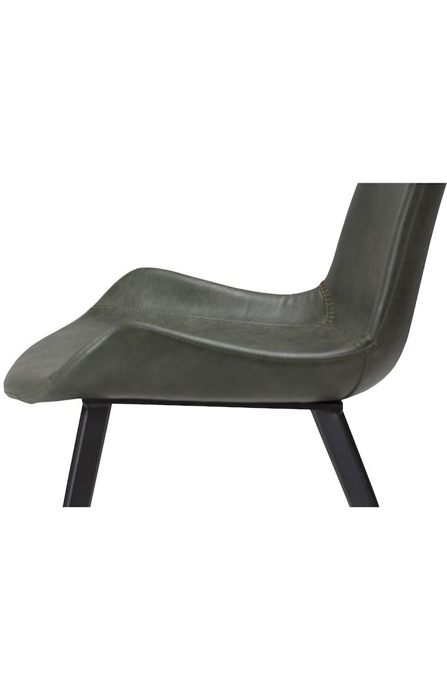 Hype Dining Chair, Green Pu