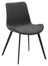 Hype Dining Chair, Pebble Grey Bouclé Fabric