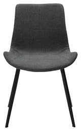 Hype Dining Chair, Pebble Grey Bouclé Fabric