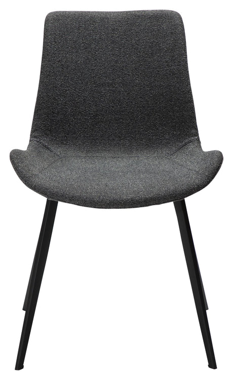 Hype Dining Chair, Pebble Grey Bouclé Fabric