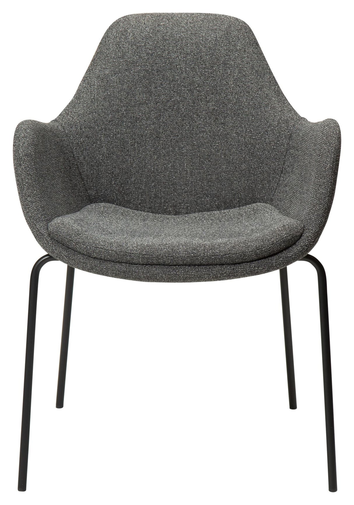 Zimmer matstol med arm, Pebble Grey Bouclé tyg