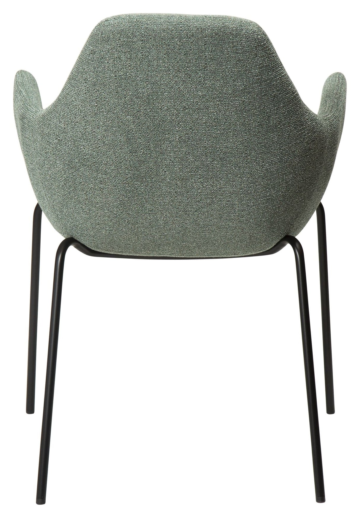 Zimmer matstol med arm, Pebble Green Bouclé tyg