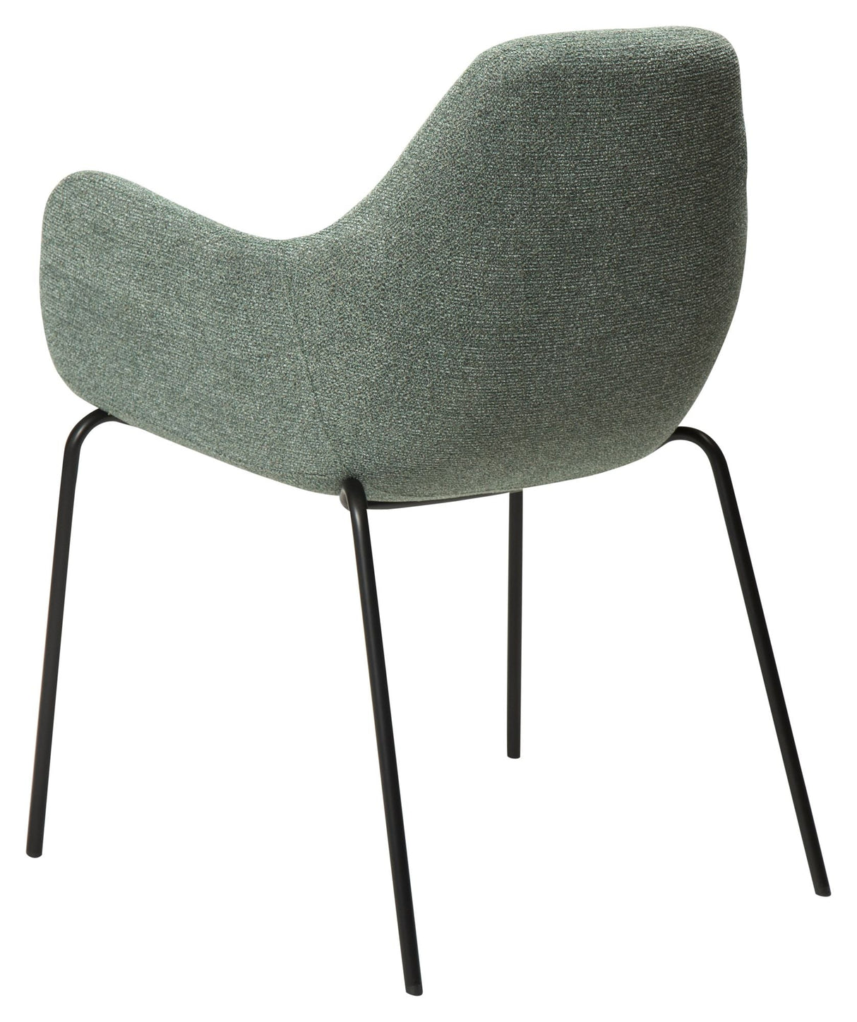 Zimmer matstol med arm, Pebble Green Bouclé tyg