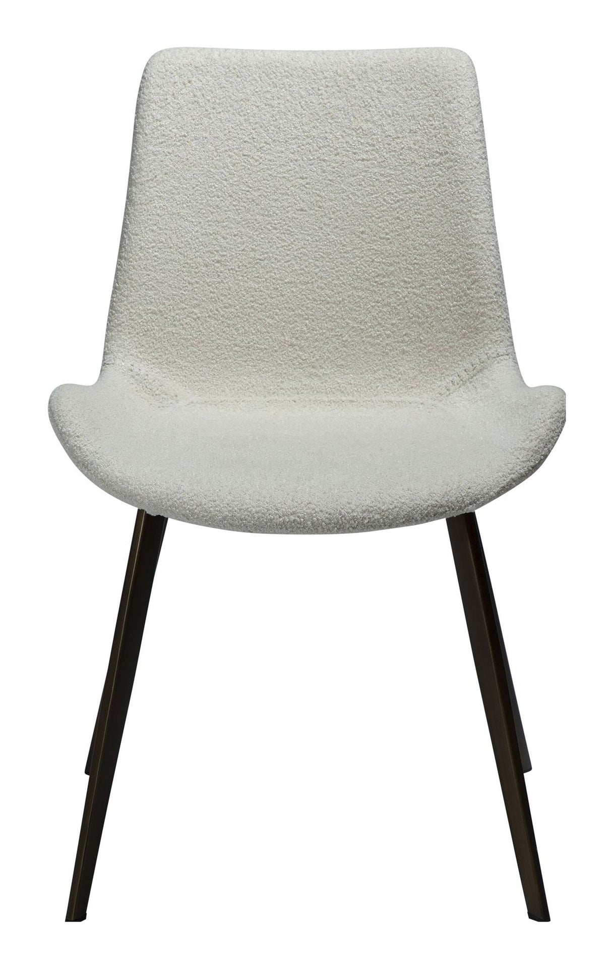 Hype Dining Chair, White/Beige Fabric