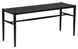 Sava Bench, Black Metal, Paper Yarn