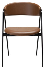 Swell Dining Chair, Light Brown Art. Läder