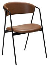 Swell Dining Chair, Light Brown Art. Läder