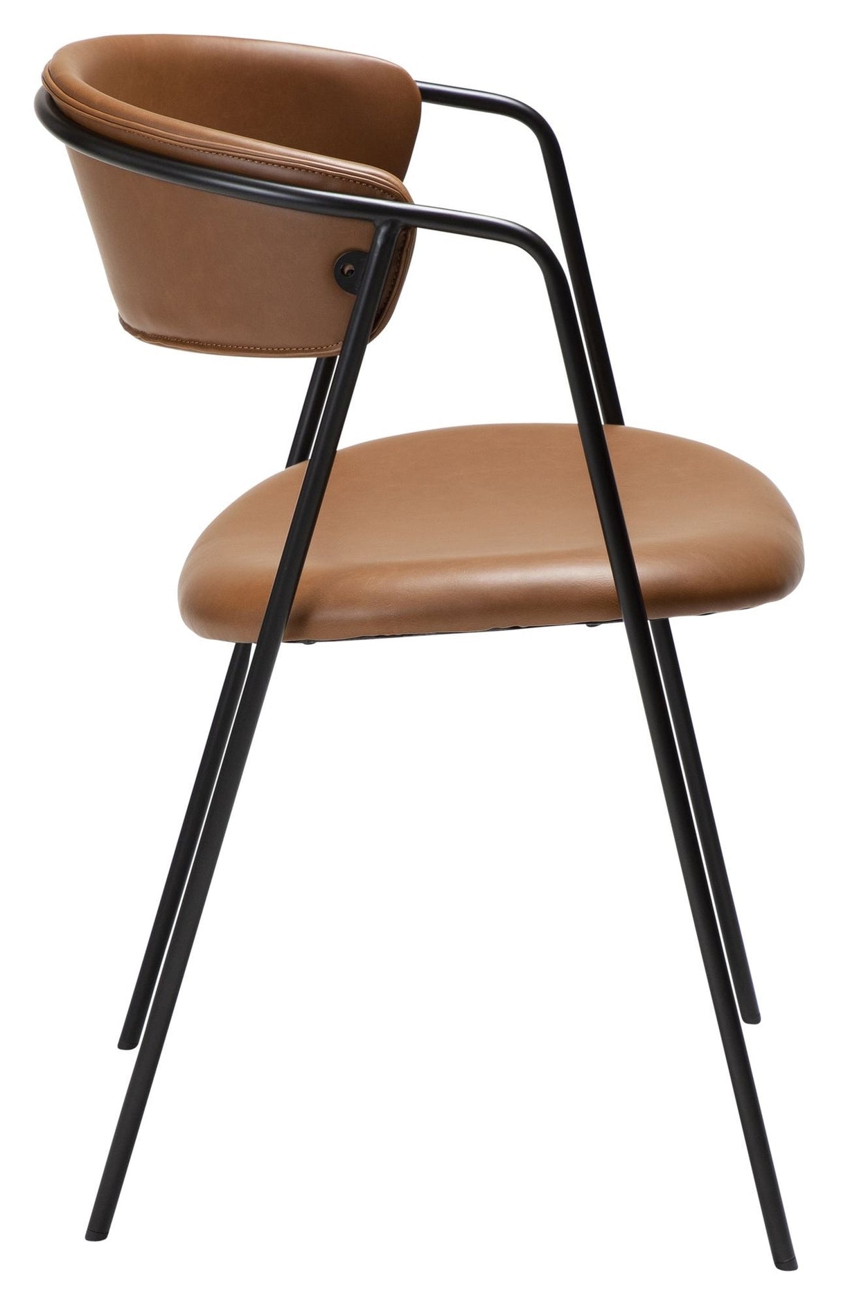 Swell Dining Chair, Light Brown Art. Läder