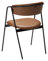 Swell Dining Chair, Light Brown Art. Läder