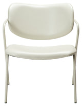 Zed Lounge Chair, White/Beige