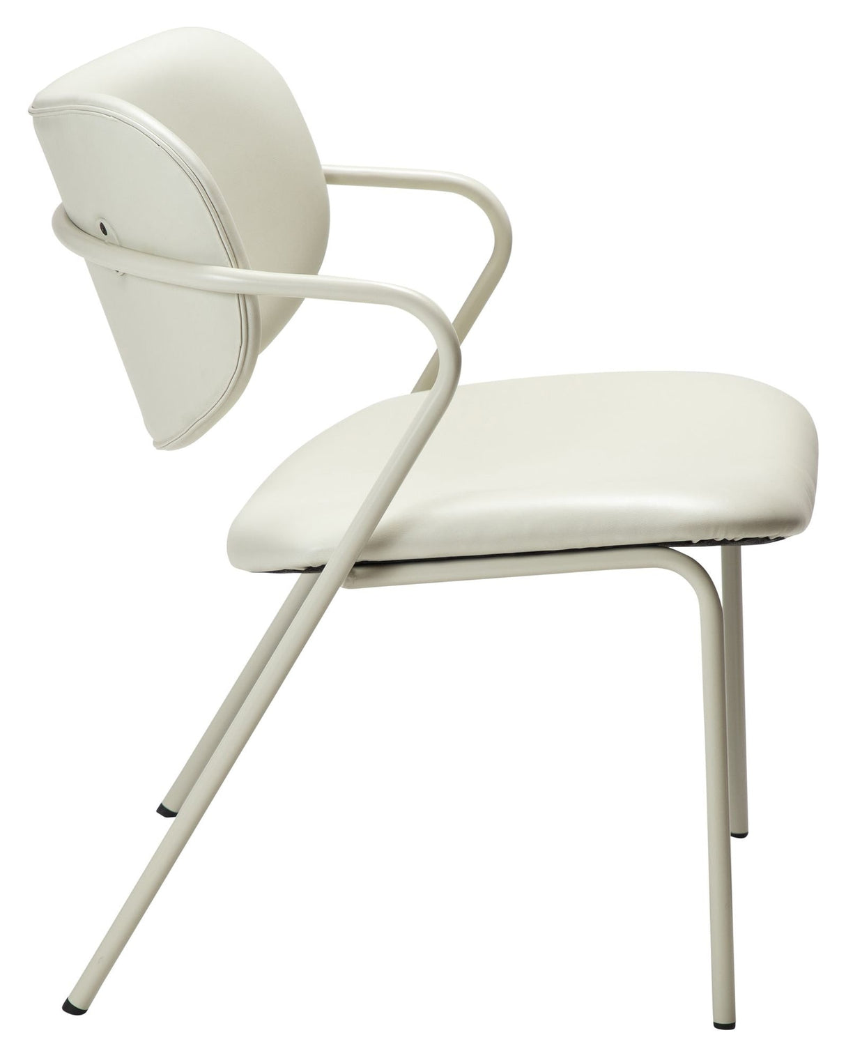 Zed Lounge Chair, White/Beige