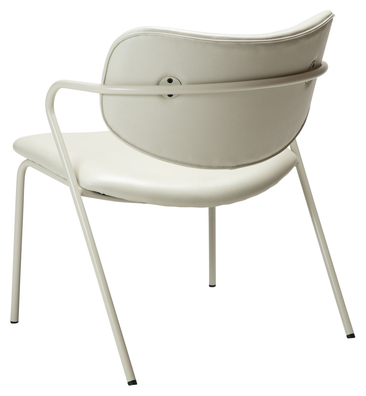 Zed Lounge Chair, White/Beige