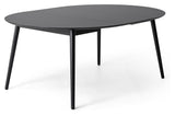 Meza Round Dining Table Ø135, Black/Ben Ash