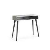 Delta Console Table w/Drawer - Svart