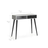 Delta Console Table w/Drawer - Svart