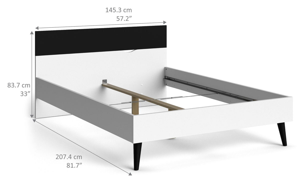 Delta Bed Frame 140x200 - Svart