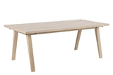 Denver Plank Table, 200x95, vit pigmenterad ekfanér