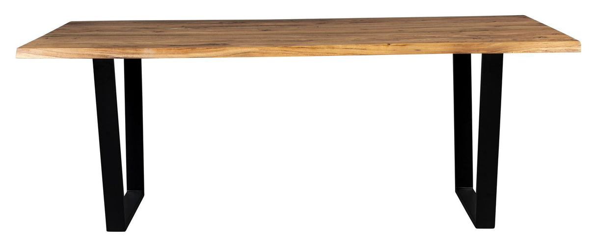 Dutchbone alias matbord Acacia/svart, 220x90