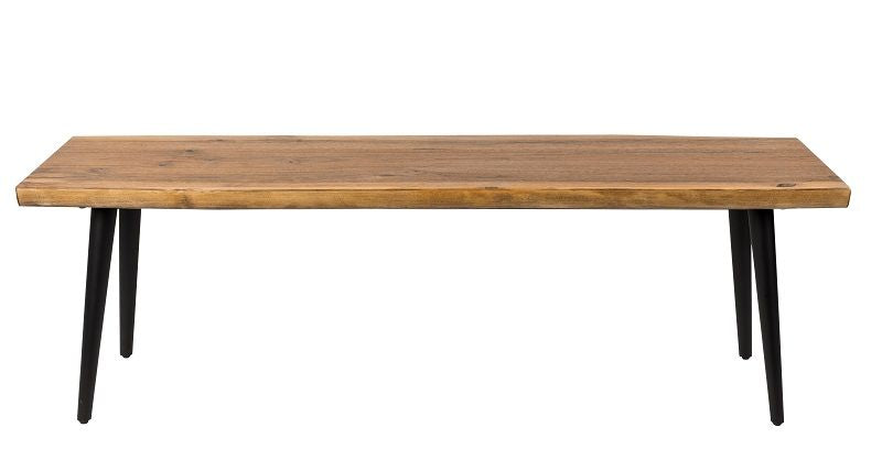 Dutchbone Alagon Bench 120x40, svarta ben