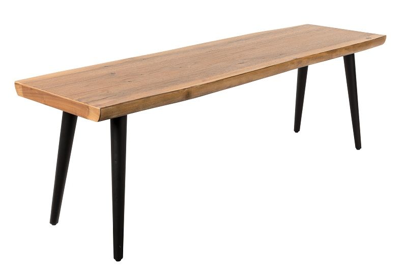 Dutchbone Alagon Bench 120x40, svarta ben