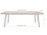 Dutchbone Alagon Dining Tabell 200x90, svarta ben