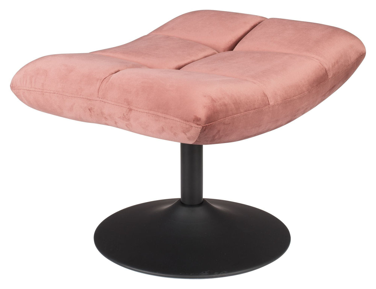 Dutchbone Bar fotpall, gammal rosa velor