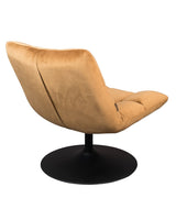 Dutchbone Bar Lounge Chair, w. Velor Golden Brown