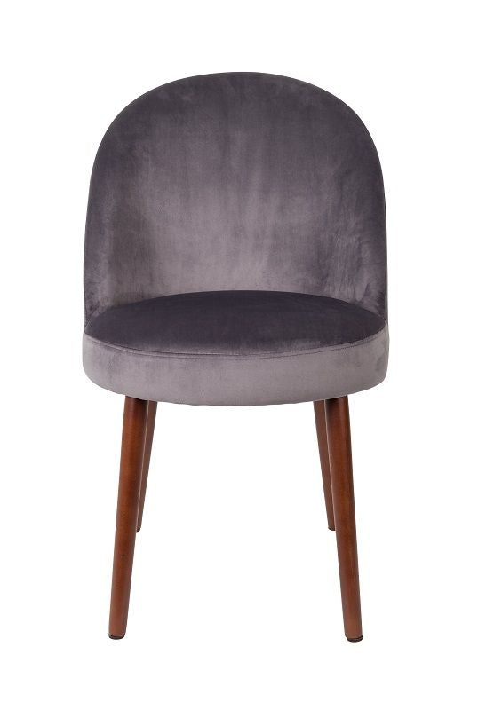 Dutchbone Barbara Dining Chair, Grey Velvet