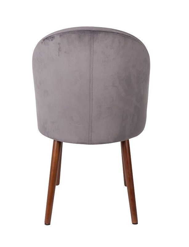 Dutchbone Barbara Dining Chair, Grey Velvet