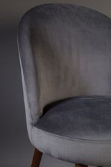 Dutchbone Barbara Dining Chair, Grey Velvet