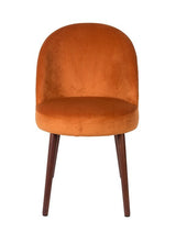 Dutchbone Barbara Dining Chair, Orange Velvet