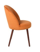 Dutchbone Barbara Dining Chair, Orange Velvet