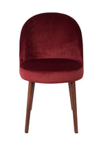 Dutchbone Barbara Dining Chair, Red Velvet