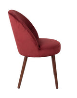 Dutchbone Barbara Dining Chair, Red Velvet