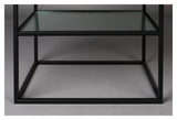 Dutchbone Boli Vitrine Cabinet - Black/Glass, H90