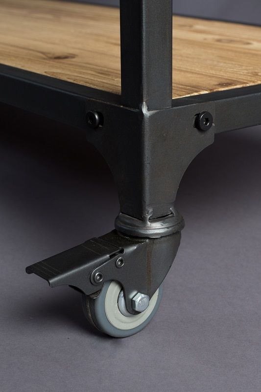 Dutchbone Consuela Roller Table, Black/Grey