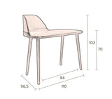 Dutchbone Finn Desk med Velor Panel