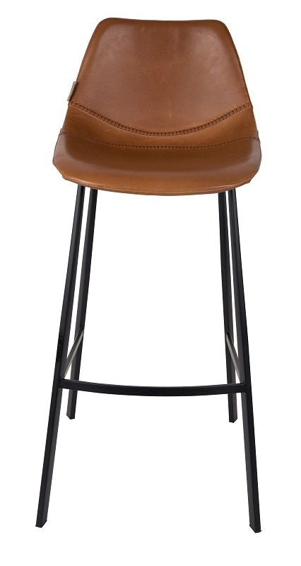 Dutchbone Franky Barstool Brown Pu Leather