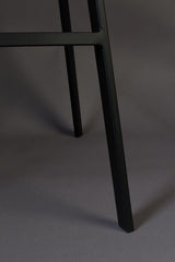 Dutchbone Franky Barstool, Gray Velvet