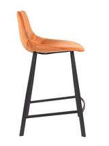 Dutchbone Franky Barstol, Orange Velvet, SH: 65 cm