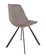 Dutchbone Franky Dining Chair, Grey Velvet