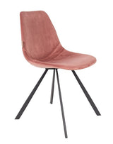 Dutchbone Franky Dining Chair, Old Pink Velvet