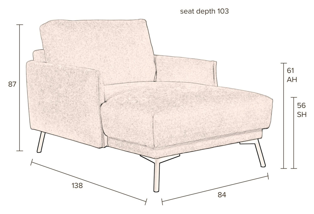 Harper Chaise Lounge, naturen