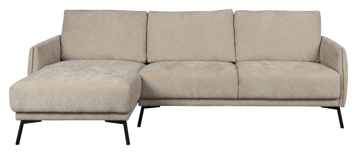 Harper Soffa med vänster-schäslong, beige