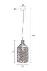 Dutchbone Jim Tall Pendant Gray